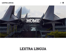 Tablet Screenshot of lextra-lingua.be